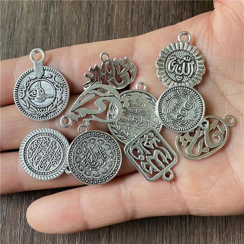 20pcs Mixed Batch Antique Multi-Religious Tag for DIY Necklace Bracelet Pendant