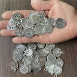 20pcs Mixed Batch Antique Multi-Religious Tag for DIY Necklace Bracelet Pendant