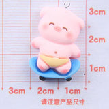 10pcs Animal Pig Heart Eye Lovely Pendant Charms for Jewelry DIY