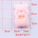 10pcs Animal Pig Heart Eye Lovely Pendant Charms for Jewelry DIY