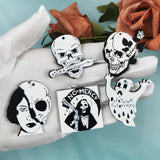 10PCS Acrylic Dangle Charms Ghost Skull Death Charm