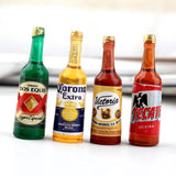 10Pcs Punk Beer Bottle Floating Charms Diy Jewelry Resin Pendant Craft C405