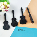 10pcs Glitter Guitar Acrylic Charms for Jewelry Making DIY
