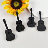 10pcs Glitter Guitar Acrylic Charms for Jewelry Making DIY