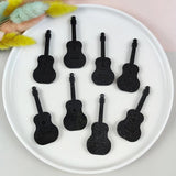10pcs Glitter Guitar Acrylic Charms for Jewelry Making DIY