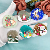 10pcs Christmas Acrylic Snowman Deer Charms DIY Jewelry Make