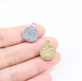 5pcs 15mm Stainless Steel High Tree Girl Charms Pendant DIY Jewelry