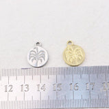 5pcs 15mm Stainless Steel High Tree Girl Charms Pendant DIY Jewelry