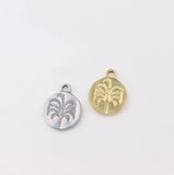 5pcs 15mm Stainless Steel High Tree Girl Charms Pendant DIY Jewelry