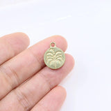 5pcs 15mm Stainless Steel High Tree Girl Charms Pendant DIY Jewelry