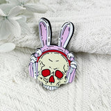 10pcs Halloween Skull Head Acrylic Charms Jewelry Making DIY