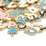 26pcs Alphabet Enamel Charms for Jewelry Making DIY Earring Bracelet Necklace