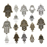 25pcs Bronze Tibetan Silver Hand Charms Jewelry Making DIY Accessories Bulk