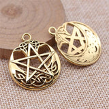 5pcs 30x35mm Pentagram Charms Pendant DIY Jewelry Making Findings