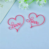 10pcs Love Flamingo Heart Charms DIY Jewelry Making