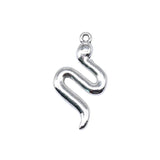 20pcs Antique Silver Snake Charms 24x13mm Jewelry Making