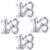 Eternal 8 Anniversary Number 10 16 21 Floating Charms Lucky Birthday 18 Pendant