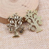 10pcs Money Tree Charms Antique Silver Jewelry Accessories