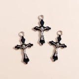 10pcs Halloween Charms Holy Cross Jesus for Diy Jewelry Making