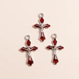 10pcs Halloween Charms Holy Cross Jesus for Diy Jewelry Making