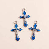 10pcs Halloween Charms Holy Cross Jesus for Diy Jewelry Making