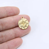 5pcs 15mm Stainless Steel High Star Charms Pendant DIY Jewelry Unfading 2 Colors