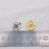 5pcs 15mm Stainless Steel High Star Charms Pendant DIY Jewelry Unfading 2 Colors