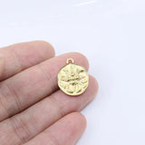 5pcs 15mm Stainless Steel High Star Charms Pendant DIY Jewelry Unfading 2 Colors