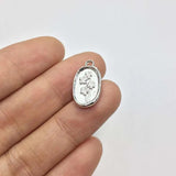 20pcs 10*16mm Flower Bee Charms Pendant Jewelry DIY Necklace Bracelet Earrings
