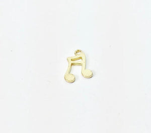 20pcs Music Note Zinc Charm Pendant Necklace Jewelry DIY 2 colors