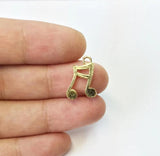 20pcs Music Note Zinc Charm Pendant Necklace Jewelry DIY 2 colors