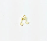20pcs Music Note Zinc Charm Pendant Necklace Jewelry DIY 2 colors