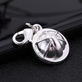 3D Coffee Cup Charms with Lobster Claw Clasp Metal Enamel Charms Alloy