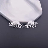 12pcs 15*28mm Silver Plated Brass Charms Hollow Pendant DIY Jewelry Making