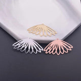 12pcs 15*28mm Silver Plated Brass Charms Hollow Pendant DIY Jewelry Making