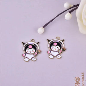 10pcs Space Cartoon Anime Enamel Charms for Jewelry Making