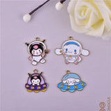 10pcs Space Cartoon Anime Enamel Charms for Jewelry Making