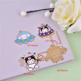 10pcs Space Cartoon Anime Enamel Charms for Jewelry Making