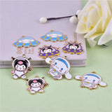 10pcs Space Cartoon Anime Enamel Charms for Jewelry Making