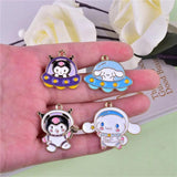 10pcs Space Cartoon Anime Enamel Charms for Jewelry Making