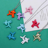 10pcs 22x23mm Spray Paint Jingba Dog Charms For Jewelry Making DIY