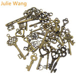 24PCS Key Shape Charms Necklace Pendant Bracelets Jewelry Making