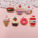 Cute Bread Charm Cupcake Pendant for DIY Jewelry Making