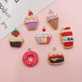 Cute Bread Charm Cupcake Pendant for DIY Jewelry Making
