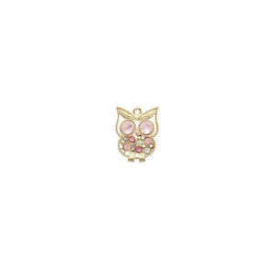 10pcs Crystal Owl 20x25mm Oil Enamel DIY Charms for Jewelry Making
