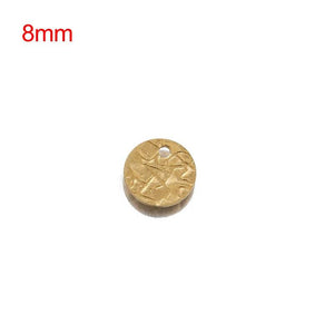20pcs Brass Round Hammered Disc Charms for Earrings DIY Jewelry Making
