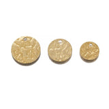 20pcs Brass Round Hammered Disc Charms for Earrings DIY Jewelry Making