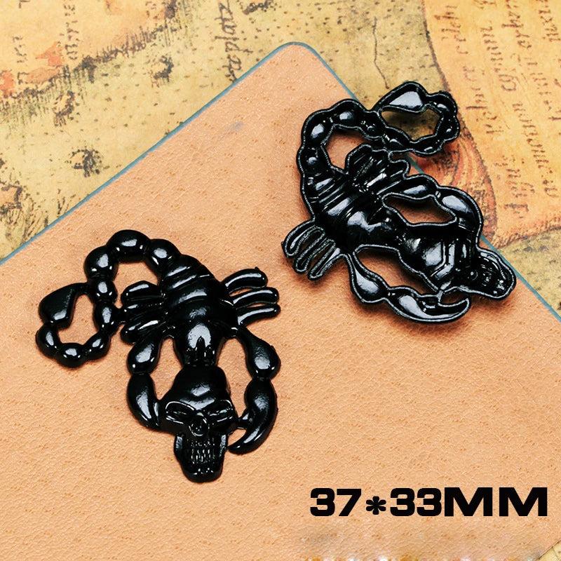 10pcs Animal Series Punk Necklace Pendant Keychain DIY Charms