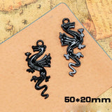 10pcs Animal Series Punk Necklace Pendant Keychain DIY Charms