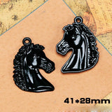 10pcs Animal Series Punk Necklace Pendant Keychain DIY Charms